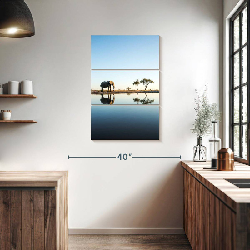 Brampt Roaming African Elephant, 38" H x 24" W