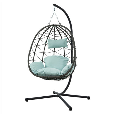 Fauteuil à œufs avec support Balancelle d'extérieur pour l'extérieur