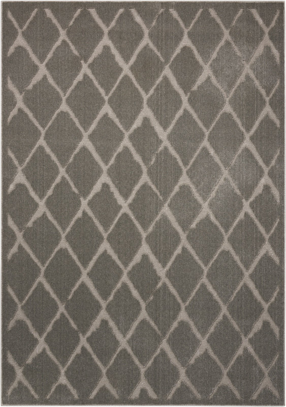 Gleam Geometric Area Rug in Gray, Rectangle 3'10" x 5'10"