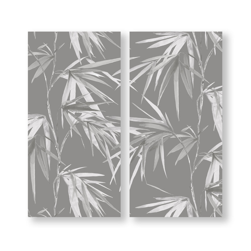 Art for the Home Bamboo Blooms Set of 2 Printed Canvas