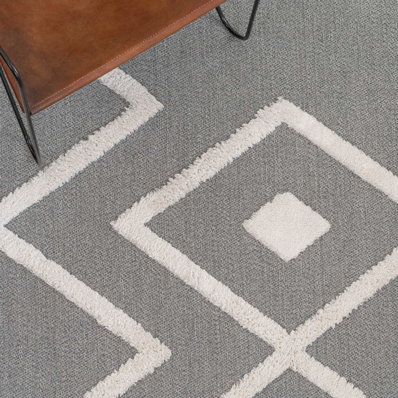Aule Geometric Hand Woven Area Rug, Rectangle 117 x 170 cm