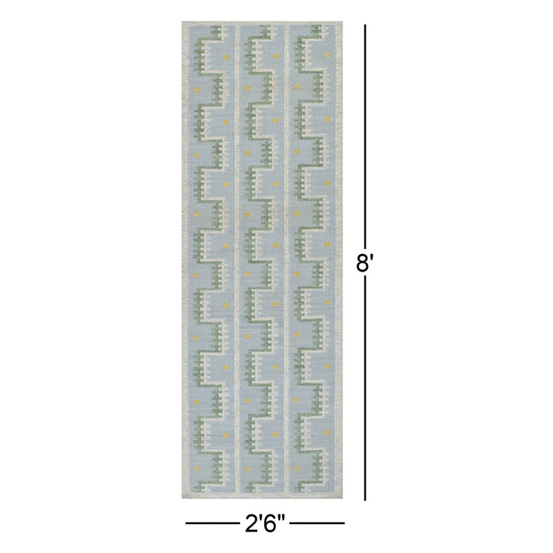 Tapis en laine Freya Scandi, Tapis de couloir 2 pi 6 po x 8 pi