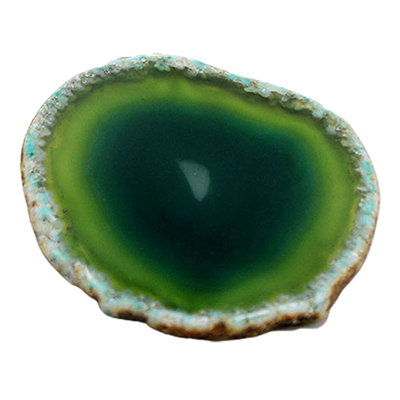 Décoration de bureau sous-verre en agate naturelle