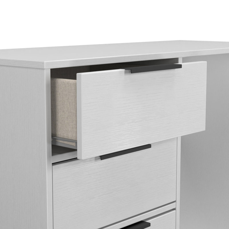 Turah 4 Drawer Vanity  (Ready Assembled), Grey Ash