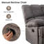 Fauteuil inclinable manuel oscillant de 42,9 po Batholo-71248621