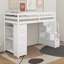 Lit mezzanine simple avec tiroirs et escaliers-2102937898