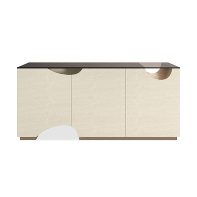 Chasm Media 72'' Glass Top Console Table