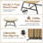 Nellysford Wicker Outdoor Ottoman (Set of 2), Upholstered Patio Footrest with Metal Frame for Deck, Porch Lounge Chair-74812880