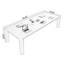 Bureau rectangulaire en bois massif Burlywood-36038951