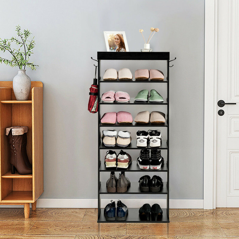 14 - Pair Shoe Rack, Black
