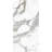 32" x 64" Porcelain Marble Look Glossy White Wall & Floor Tile Calacatta Carrara