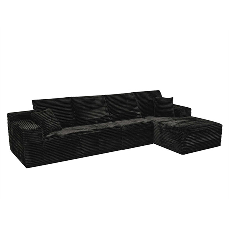 Canapé modulaire combiné en nuage avec fauteuil inclinable, canapé-lit minimaliste, siège profond pour un confort instantané dans les espaces de vie