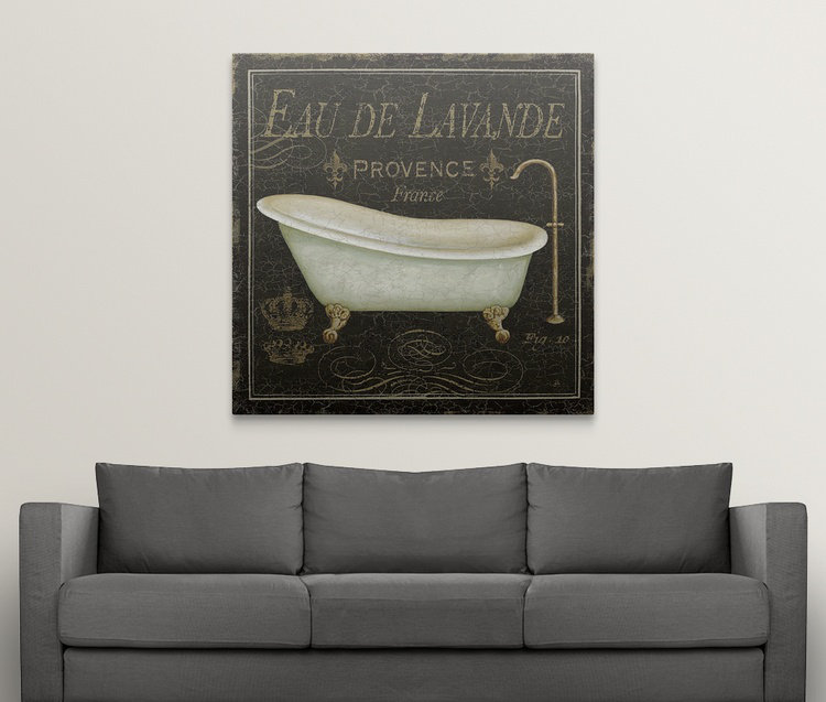Impression de luxe «Bain De Luxe I» par Daphne Brissonnet, H 20 po x l 20 po x P 1,5 po, Toile
