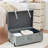 Texture Wheeled Trunk Footlocker with Storage-88967486