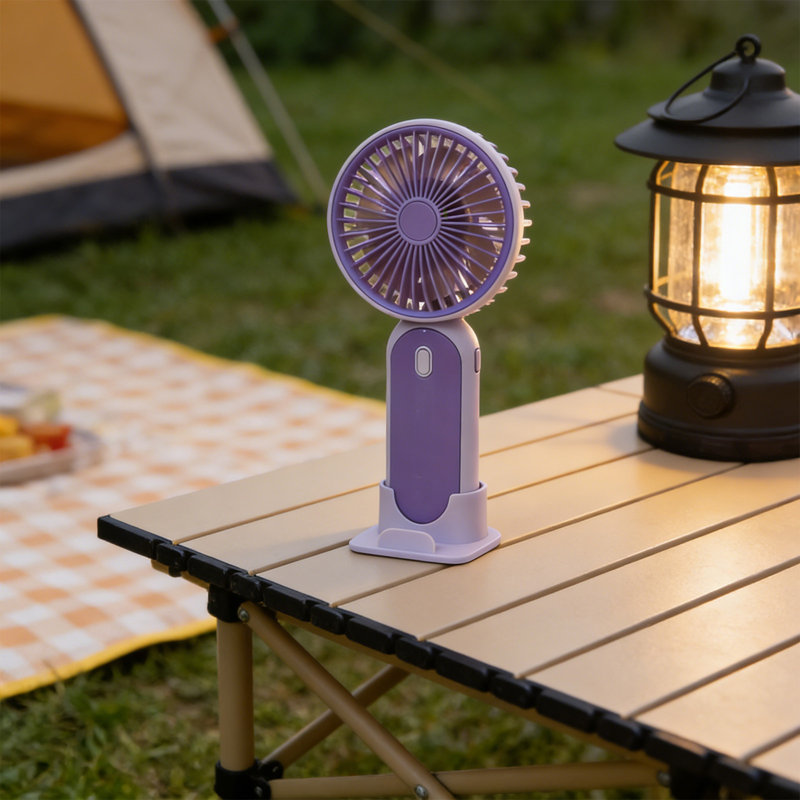 Petit ventilateur portatif pour étudiant USB, Purple