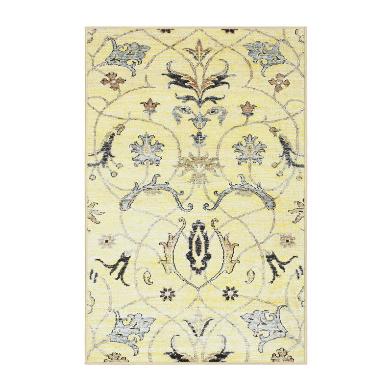Tapis de zone vert contemporaine, Rectangle 4 pi x 6 pi