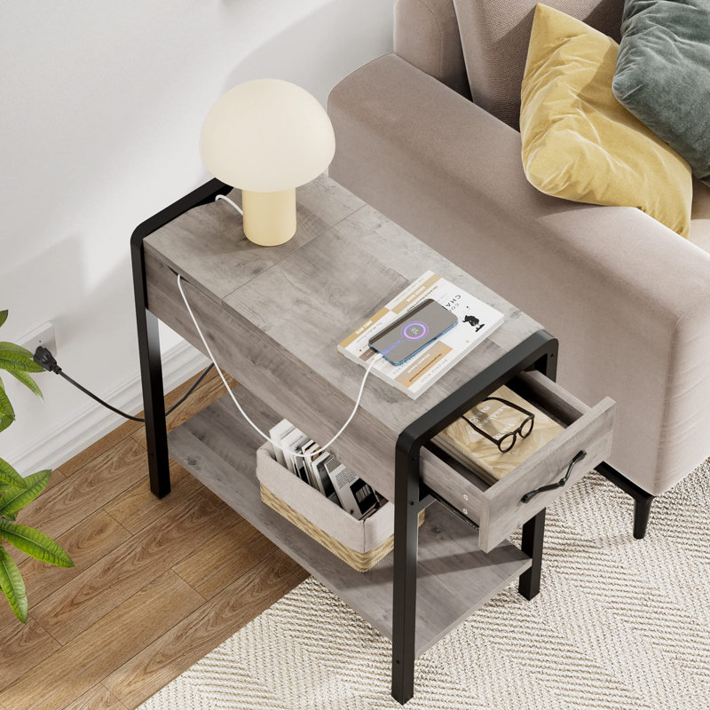 Brenndon Solid Wood End Table Set, Brown, Brown