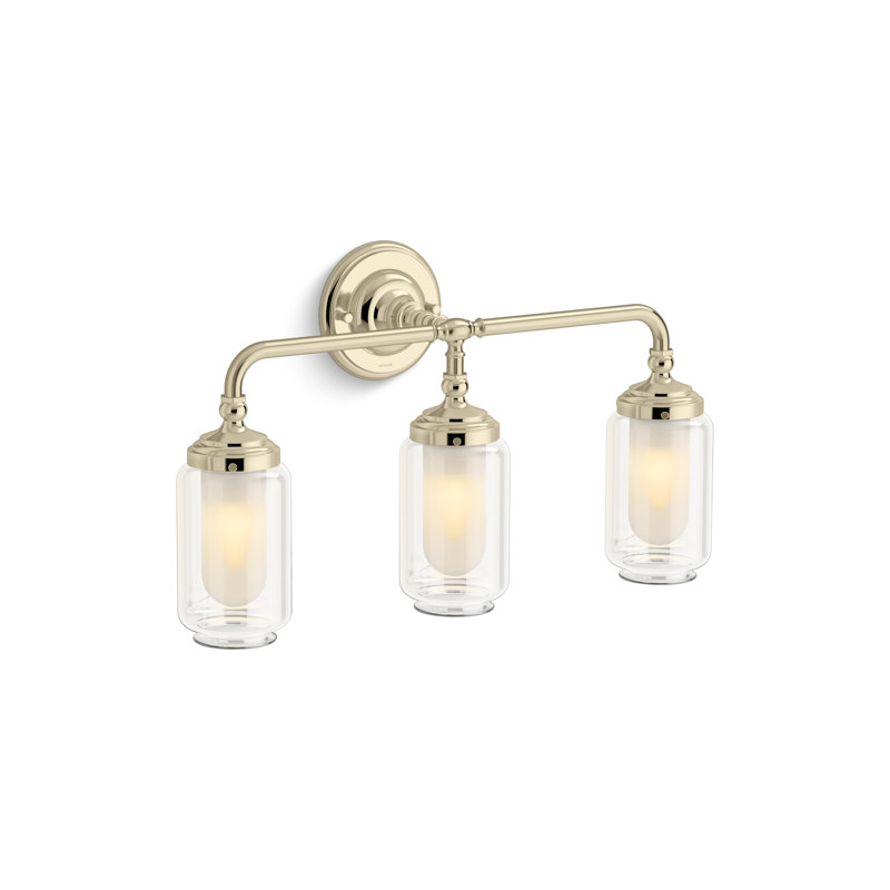 Artifacts 23 In. Three-Light Sconce, French Gold