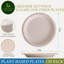 Assiettes à dessert compostables jetables en papier