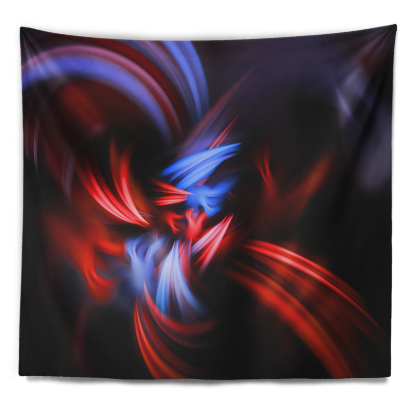 Tapisserie Fractal, H 78 po x l 92 po