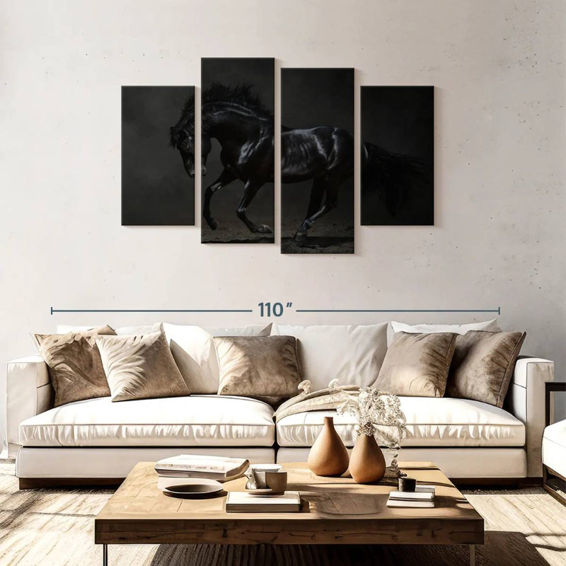 Dark Horse, 48" H x 75" W