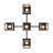 36" Wide Roylance 5 Light Chandelier