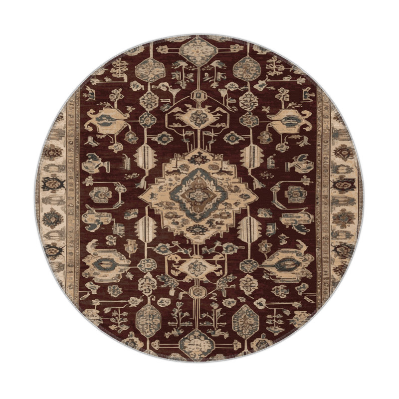 Turkish Brown Indoor and Outdoor Area Rug, Rectangle 9' x 12'