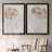 " Fashion Floral Silhouette I " 2 - Pieces Painting Print-949202910-949202911