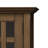Bedford 32"W Solid Wood Transitional Low Media Cabinet with Glass Doors and Adjustable Shelves-850442377