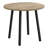 Dining Table Set, 3Pcs Set, Small, 35" Drop Leaf, Kitchen, Black Metal, Brown Laminate, Contemporary, Modern