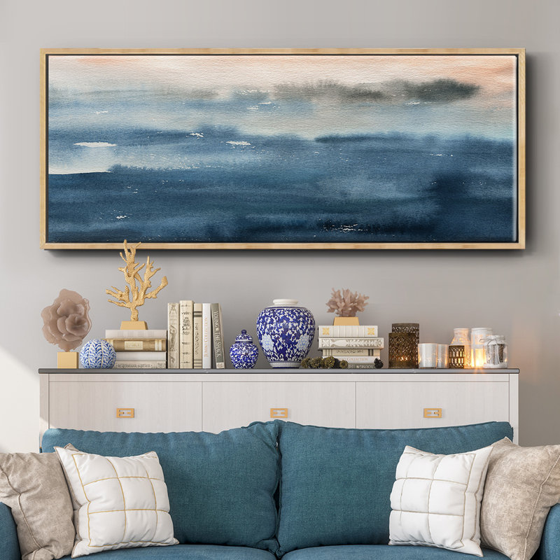 Lake Sunrise- Framed Canvas