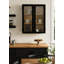 Armoire murale en verre nervuré pour le rangement de la salle de bain Langfeld