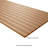 Striara 16 in. x 48 in. Concave Fluted Wood Look Matte Ceramic Wall Tile-128722684