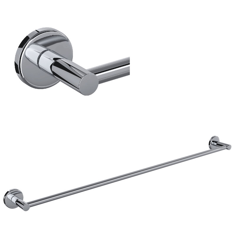 Lombardia® Towel Bar, Polished Chrome, 2" H x 32" L x 2.75" D