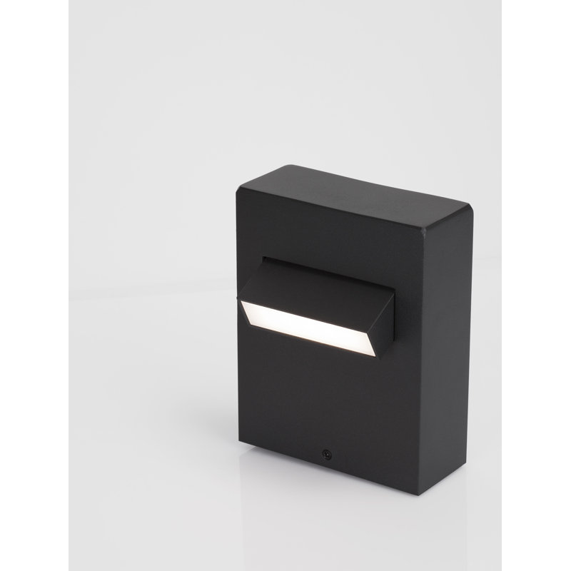 Black Integrated LED Outdoor Flush Mount