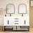 Jessica 60 " W Freestanding Standard Single Vanity Bathroom Vanity With Stone Top-200630548