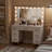 Azmira 43.3'' Large Makeup Vanity, Vanity Set with Lighted Mirror-1281690357
