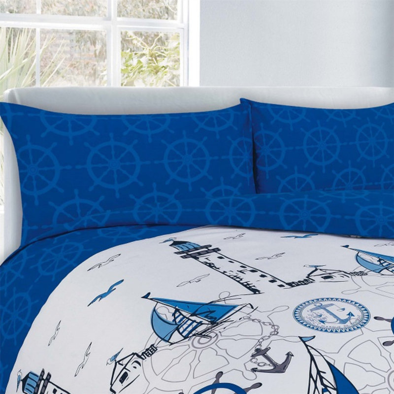 Elio Cotton Blend Geometric Shapes Duvet Cover Set with Pillowcases, Kingsize - 2 Standard Pillowcases