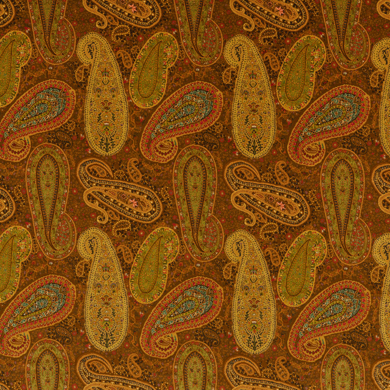 Long Weekend Peregrine Cotton Blend Fabric, Spice