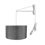 Steel Plug-in Armed Sconce