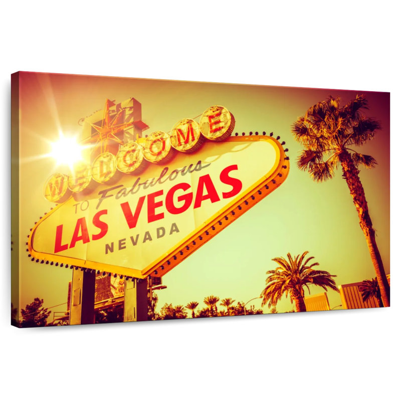 Enseigne célèbre Kavia Las Vegas, H 20 po x l 30 po