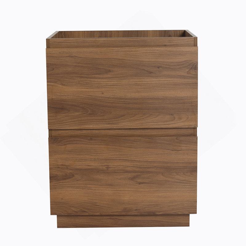 Meuble-lavabo 24 po sans lavabo supérieur, Brun
