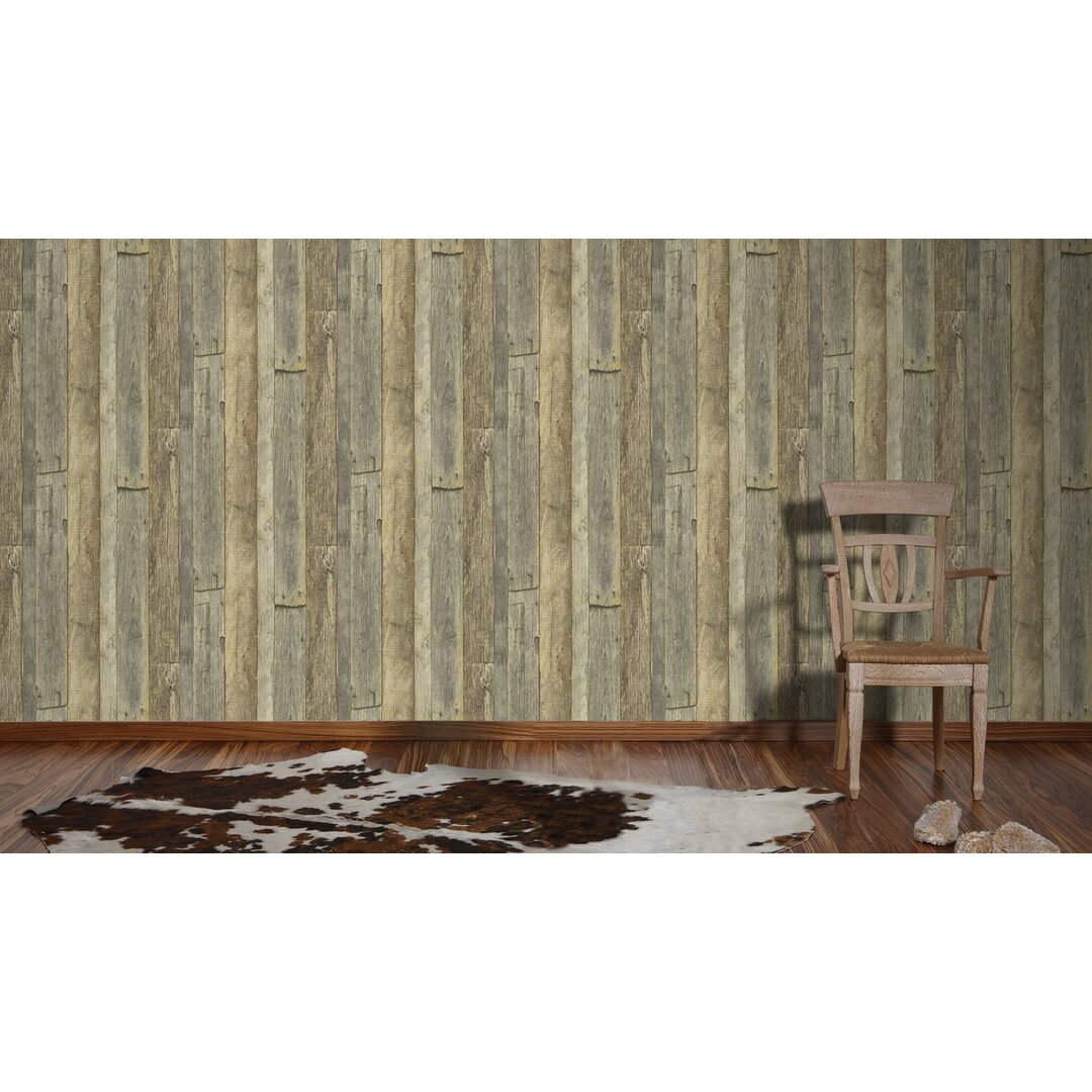 Geprägte 3D-Tapete Wood'n Stone 10,05 m x 53 cm