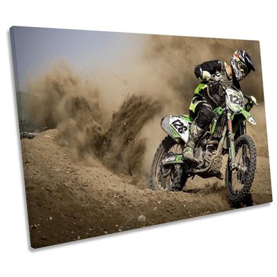 Dirt Bike Motorbike Sport - Print on Canvas