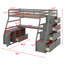 Lit mezzanine simple avec tiroirs Jeffree Kids-622586015-658100730