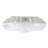 Round LED Garage Canopy Light With Motion Sensor 45W 5000K 120-277V Dimmable White Housing Fixture