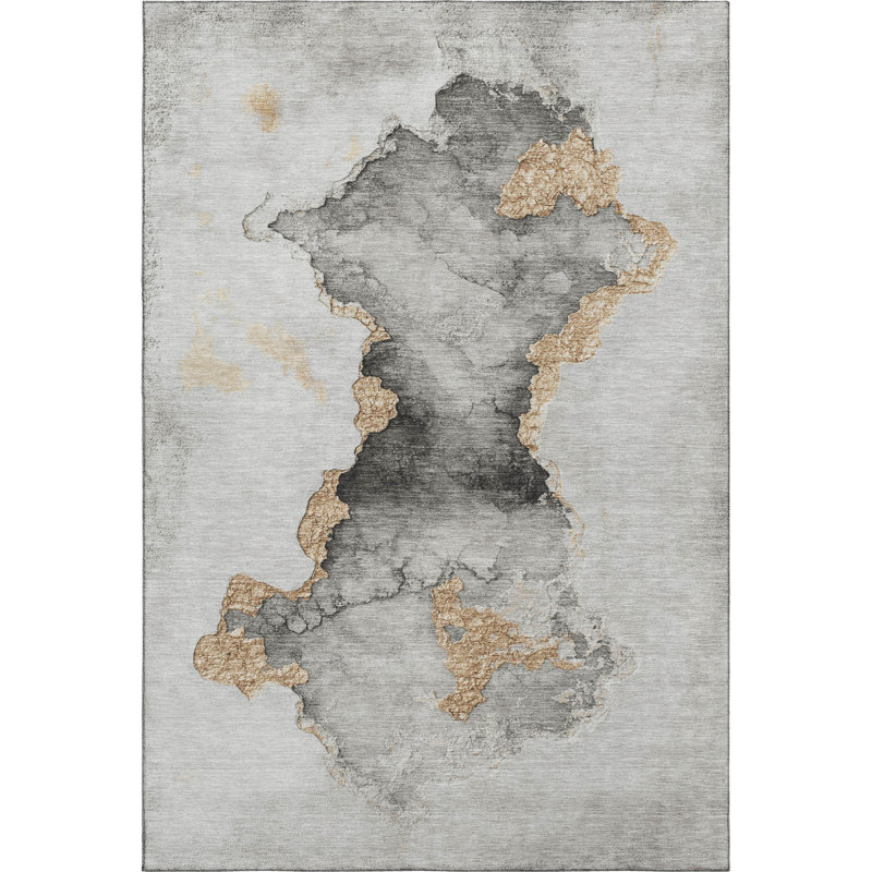 Premium Machine Washable Jacquez AMF1795 Modern Rug, Rectangle 10' x 14'