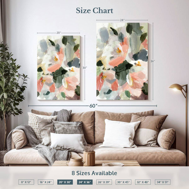 Avery Soft As Petals II, 36" H x 24" W