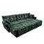 Canapé modulaire 3 places avec 3 repose-pieds et coussins-1249698690
