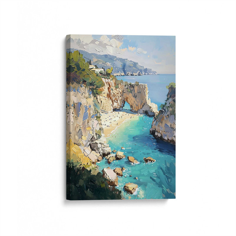 Impression sur toile Secret Sea Arch, 20 po x 30 po, Toile tendue